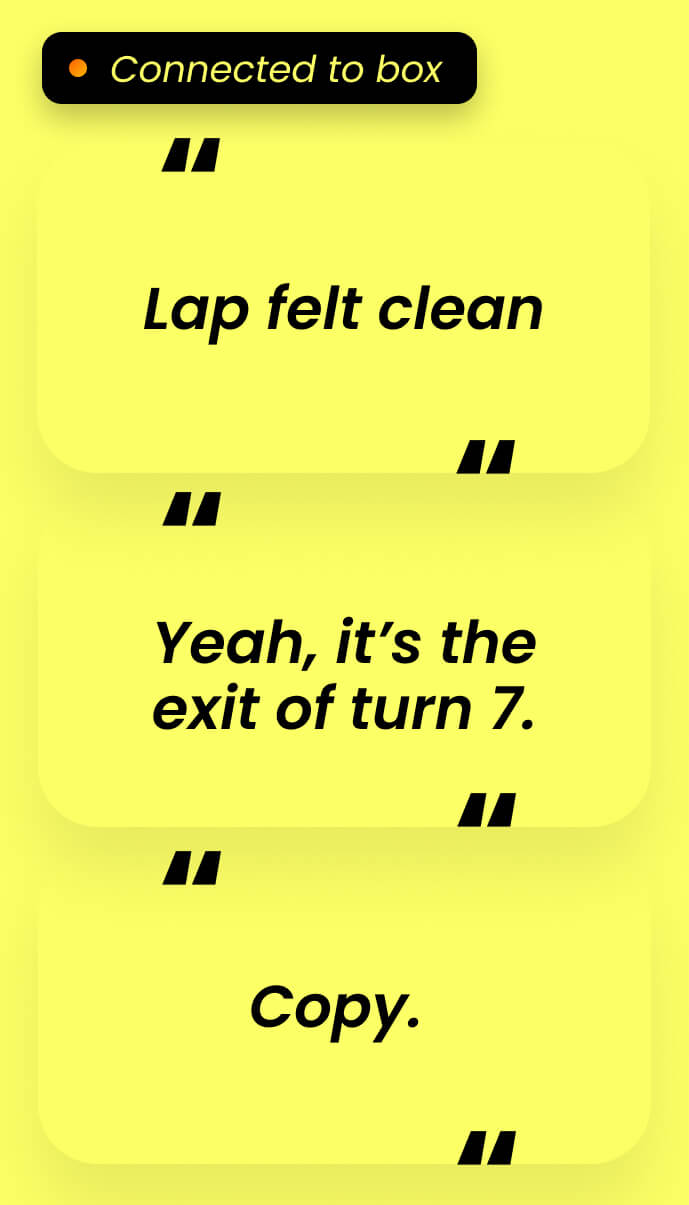 Lapper athlete talking